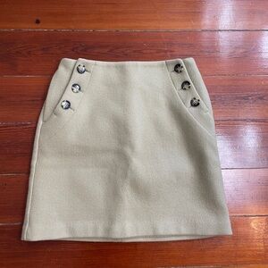 SLOBE IENA Tailored Wool Mini Skirt Japanese Minimalist Designer 40/US 8-10 💛🎀